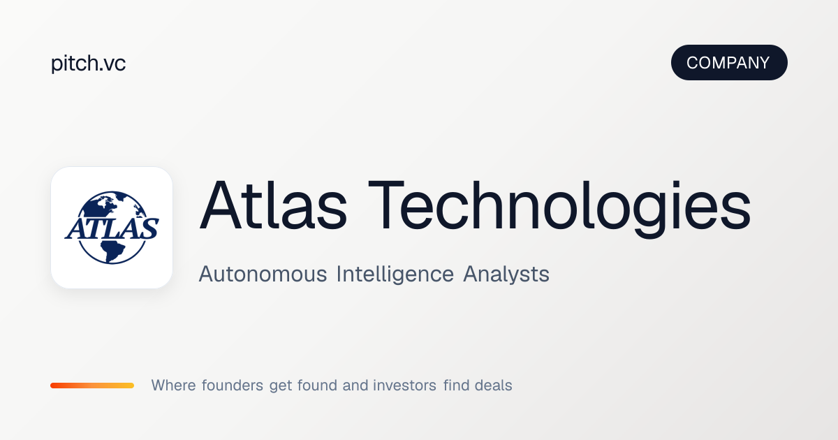 Atlas Technologies — Pitch