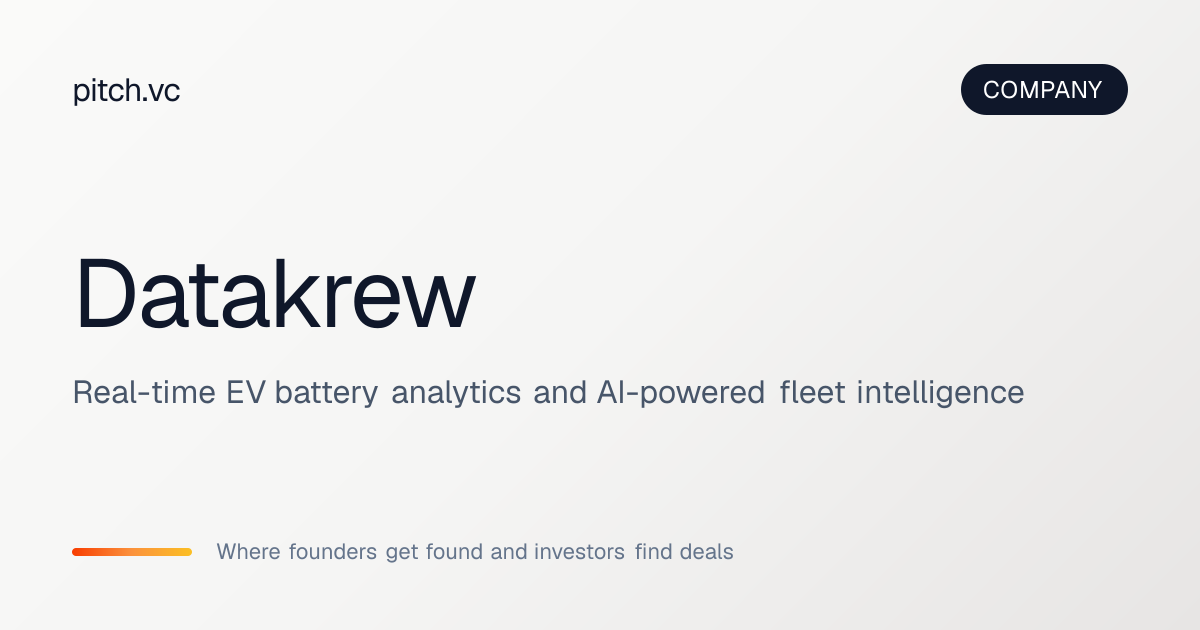 Datakrew — Pitch