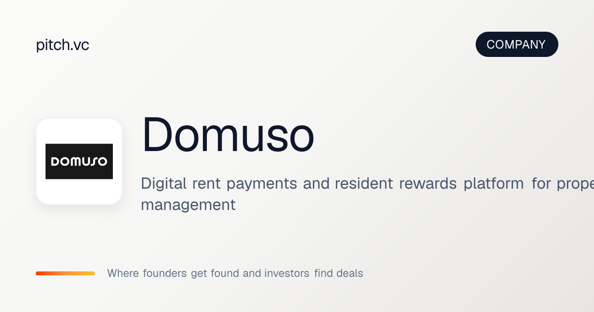 Domuso — Pitch