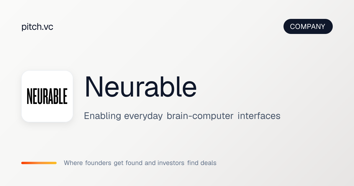 Neurable — Pitch