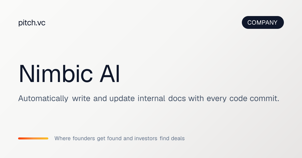 Nimbic AI — Pitch