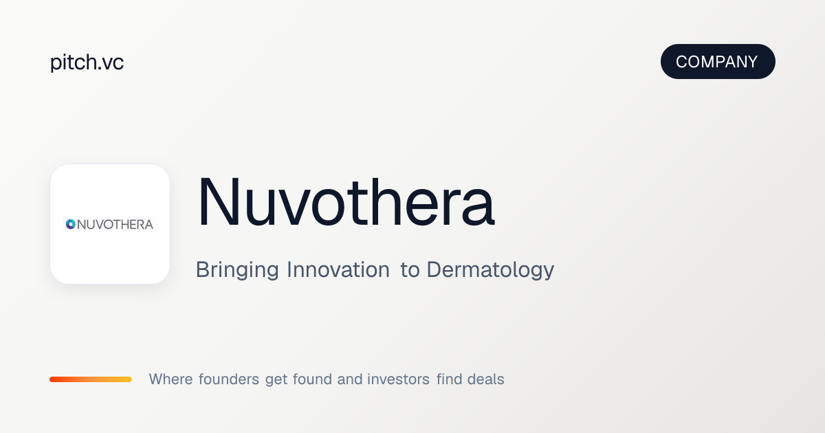 Nuvothera — Pitch