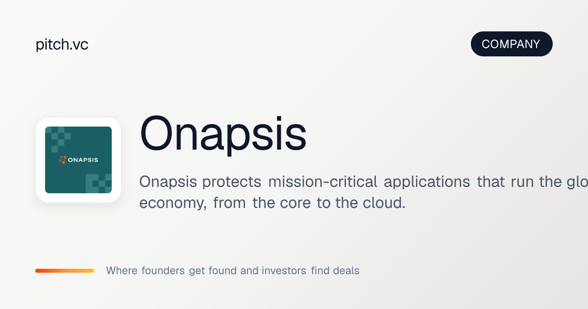 Onapsis — Pitch