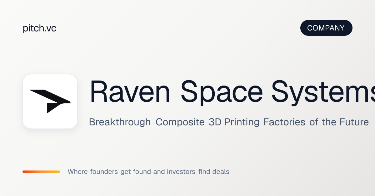 Raven Space Systems — Pitch